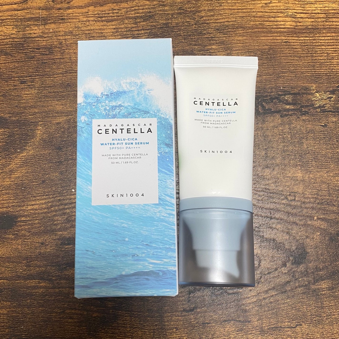 ヒアルーシカ ウォーターフィット サンセラム/SKIN1004/日焼け止めローションを使ったクチコミ(1枚目)