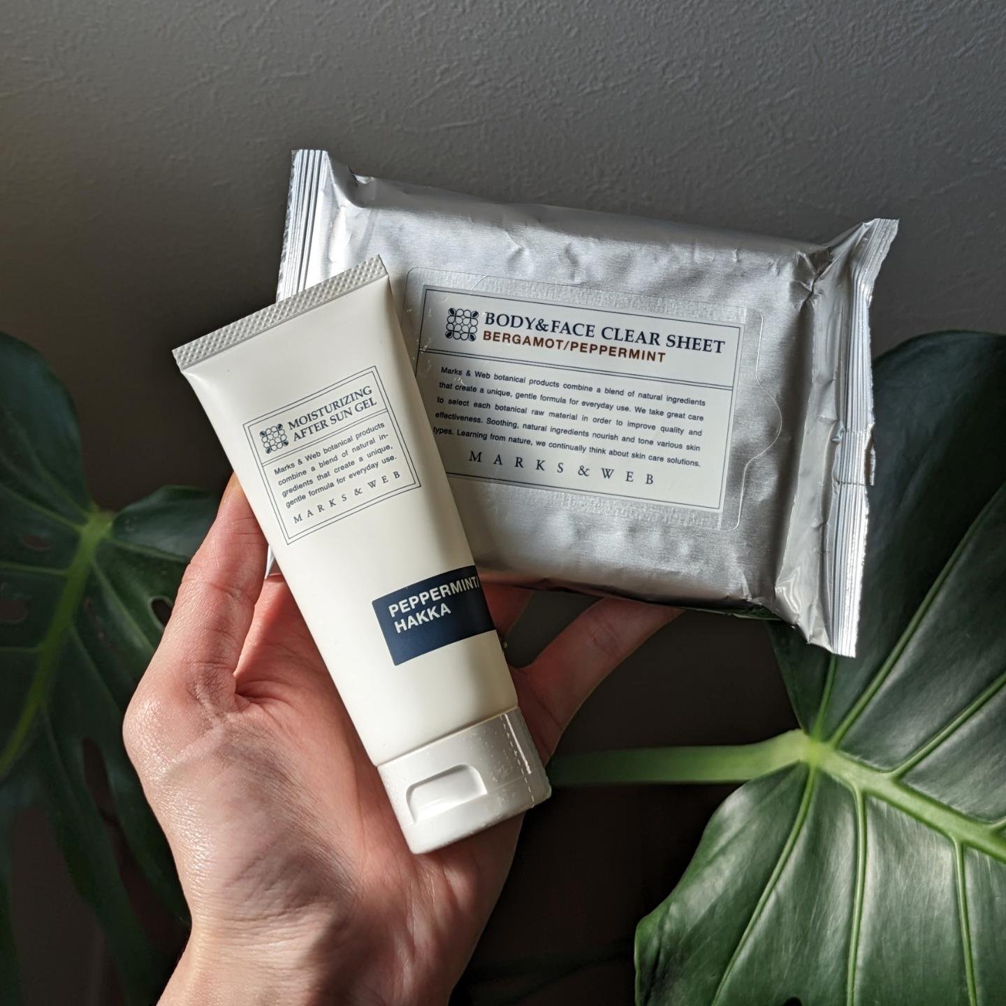 ボディ&フェイスクリアシート ベルガモット/ペパーミント/MARKS&WEB/ボディシートを使ったクチコミ（1枚目）