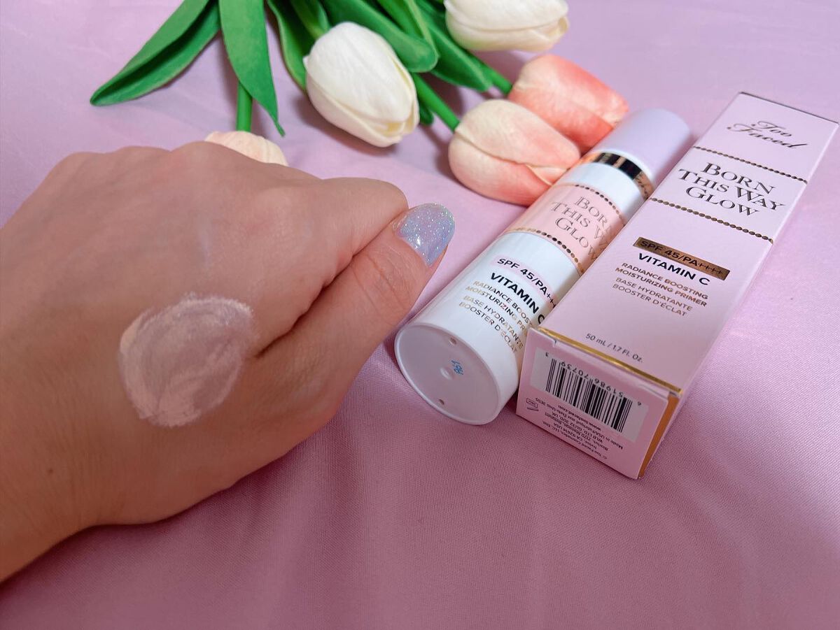 ボーン ディス ウェイ グロウ モイスチュアライジング メイクアップ プライマー/Too Faced/化粧下地を使ったクチコミ（2枚目）