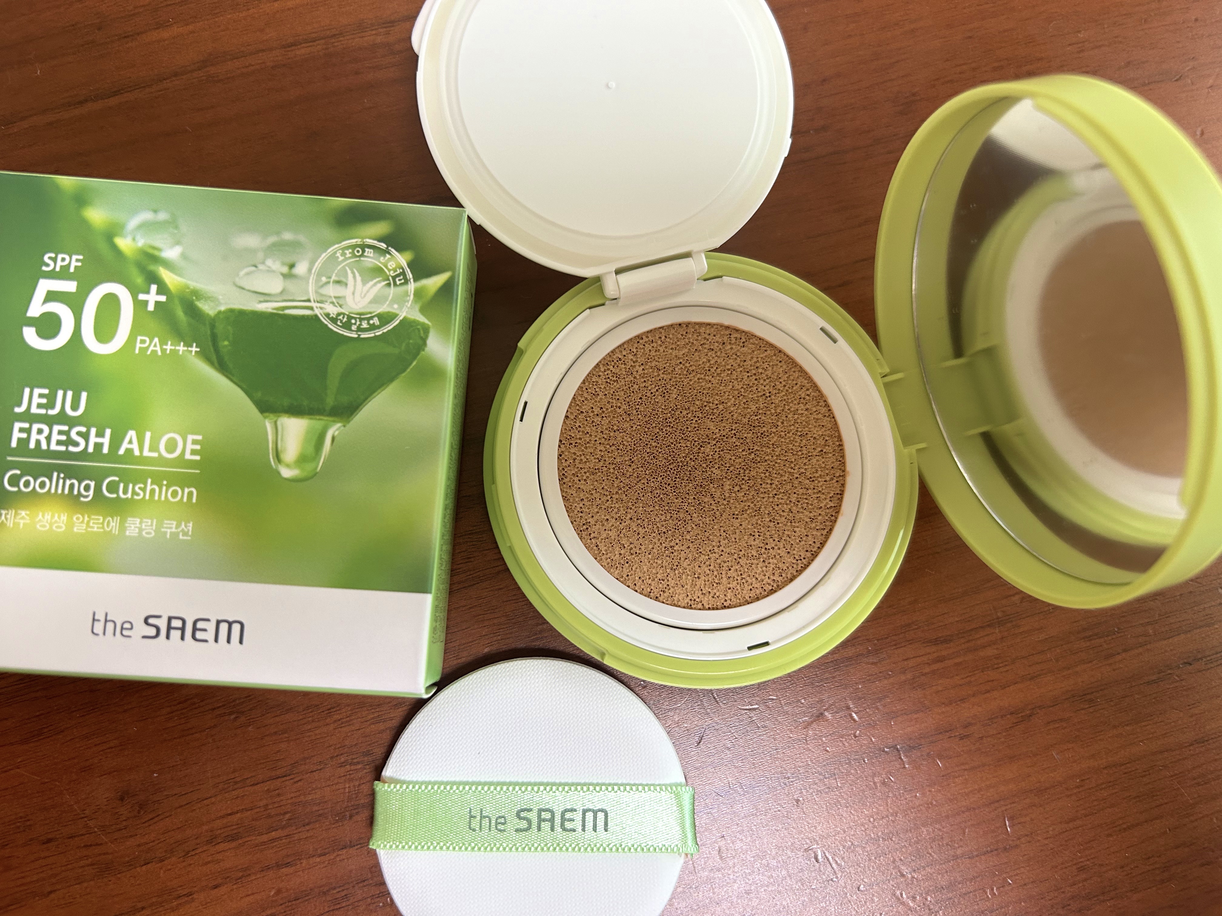 生アロエ クーリング クッション/the SAEM/クッションファンデーションを使ったクチコミ（1枚目）