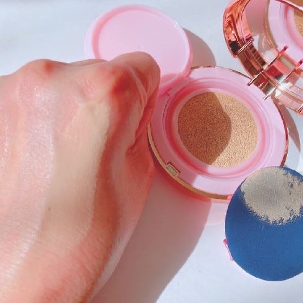 ピンクティーツリーカバークッション/APLIN/クッションファンデーションを使ったクチコミ（3枚目）