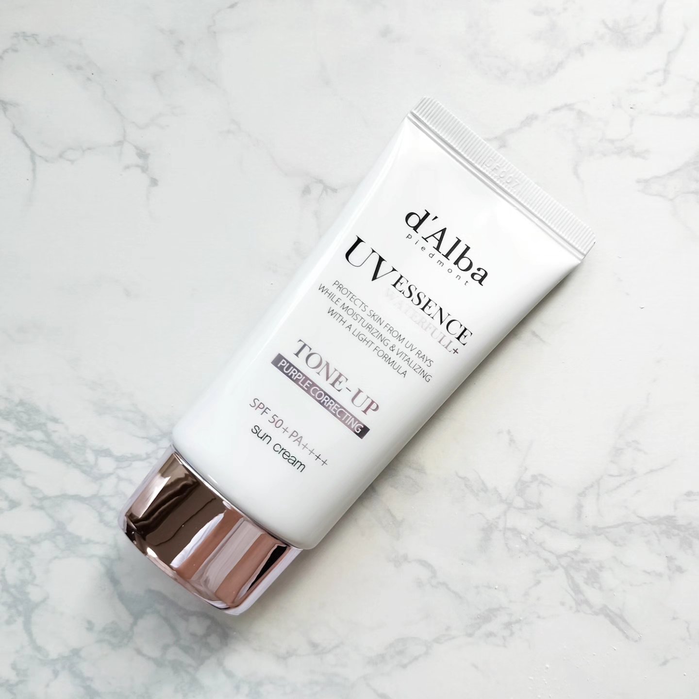 ダルバ ウォータフル トーンアップ サンクリーム(パープル)/ダルバ/日焼け止めクリームを使ったクチコミ（1枚目）