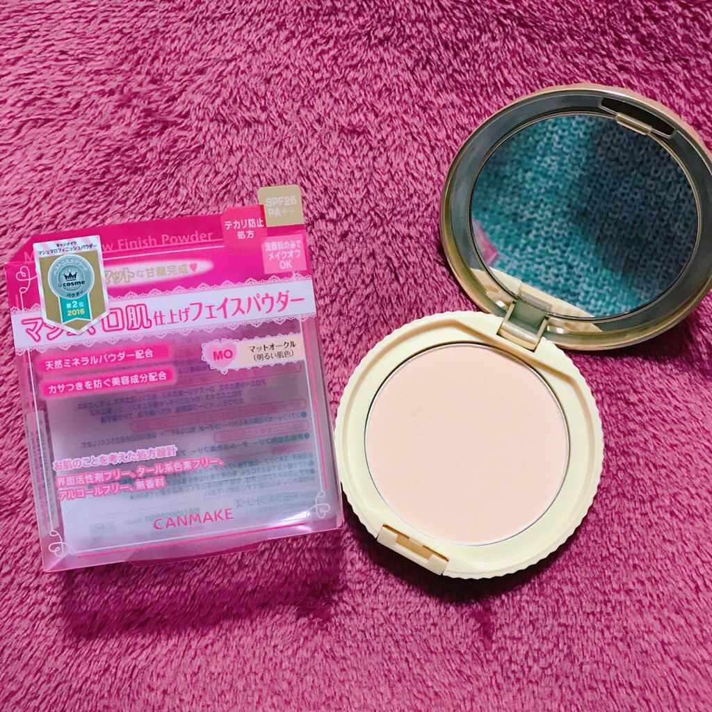 【旧品】マシュマロフィニッシュパウダー/キャンメイク/プレストパウダーを使ったクチコミ(1枚目)