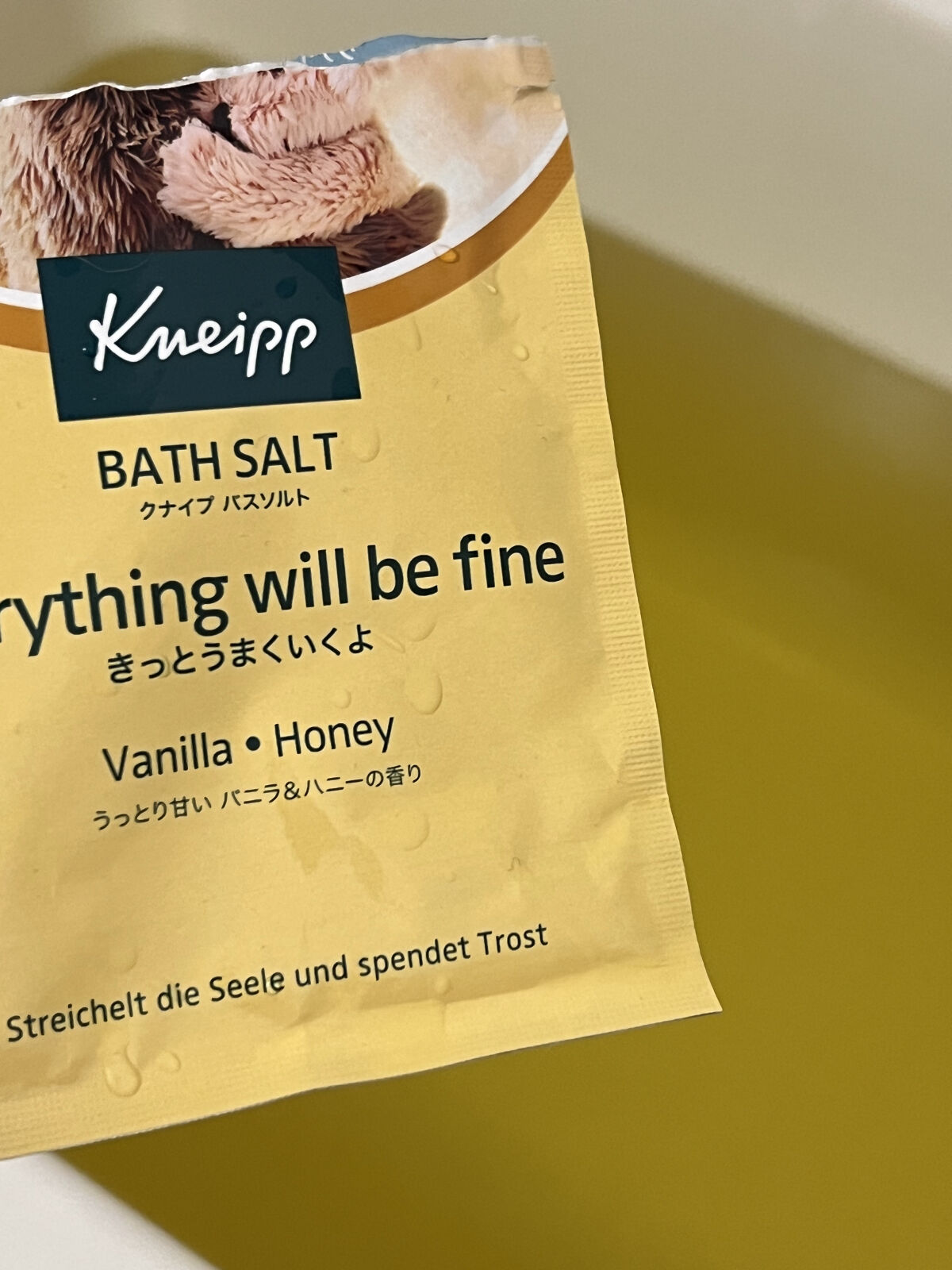クナイプ バスソルト バニラ＆ハニーの香り/クナイプ/無機塩系入浴剤を使ったクチコミ（1枚目）