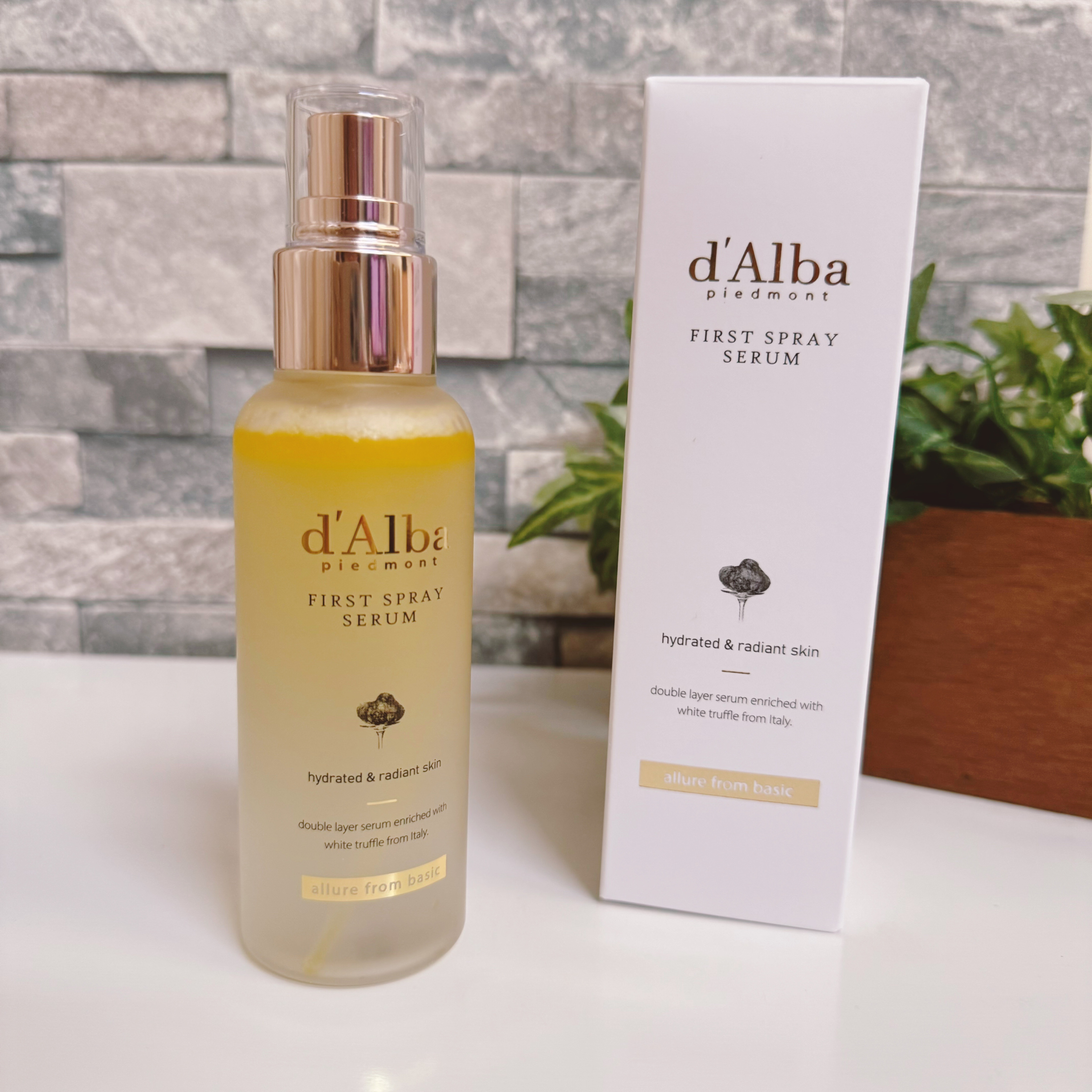 ダルバ ホワイトトリュフファーストスプレーセラム/ダルバ/ミスト状化粧水を使ったクチコミ（1枚目）