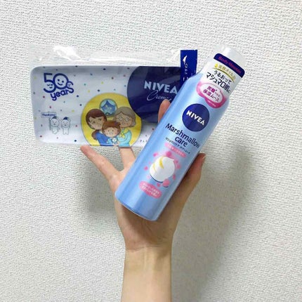 マシュマロケア ボディムース シルキーフラワー/ニベア/ボディローションを使ったクチコミ(1枚目)