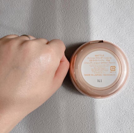 WATTLEクッションファンデーション/WATTLE/クッションファンデーションを使ったクチコミ(4枚目)