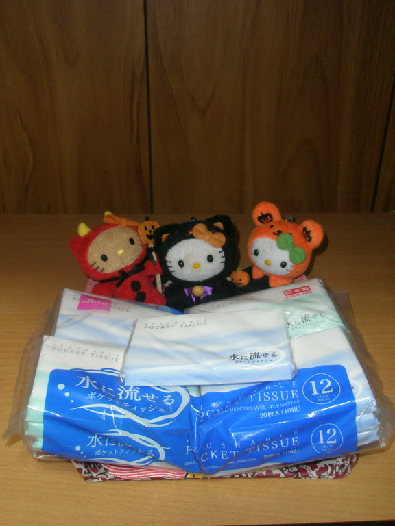 水に流せるポケットティッシュ/DAISO/ティッシュを使ったクチコミ（1枚目）