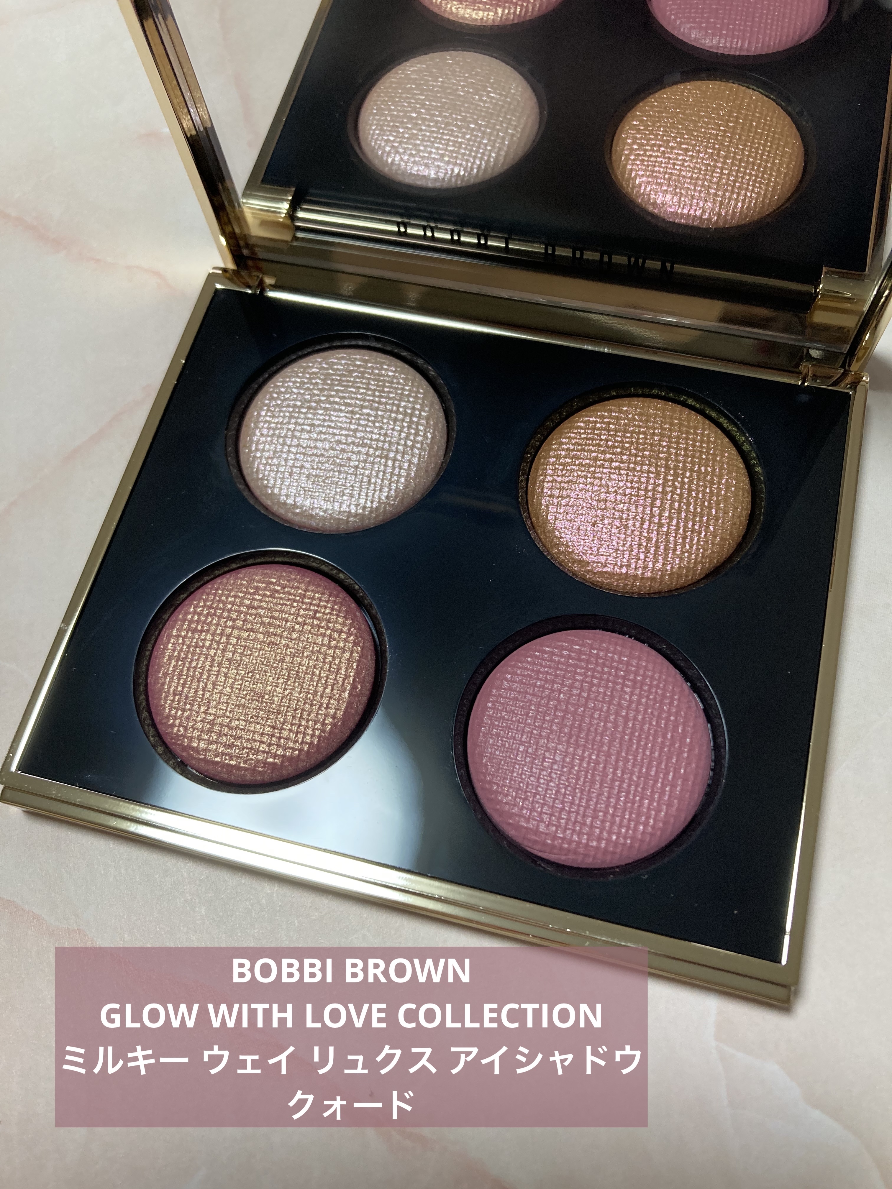 リュクス アイシャドウ クォード グロウ ウィズ ラブ コレクション/BOBBI BROWN/アイシャドウパレットを使ったクチコミ（1枚目）