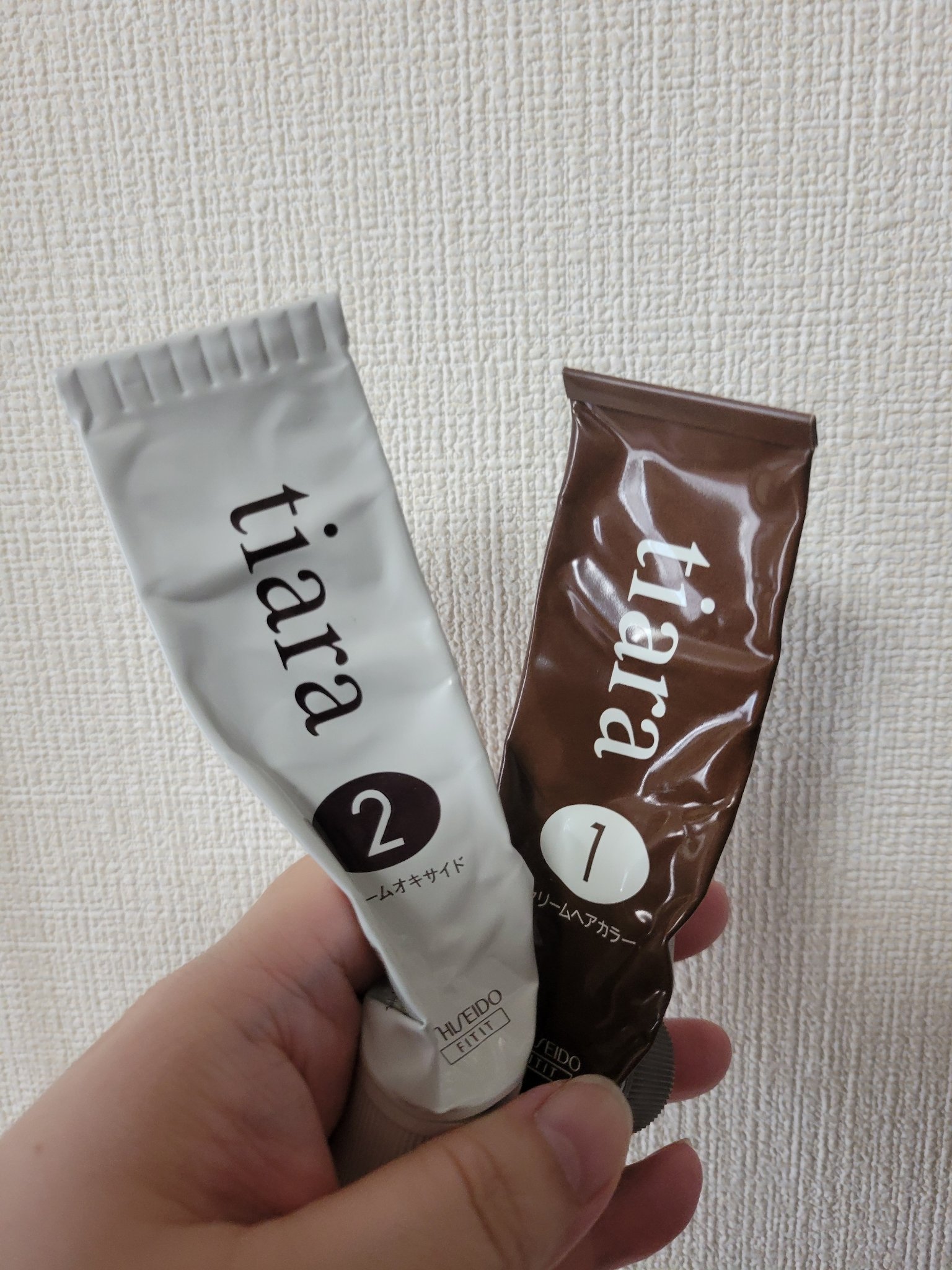 クリームヘアカラー/ティアラ/ヘアカラーを使ったクチコミ（1枚目）