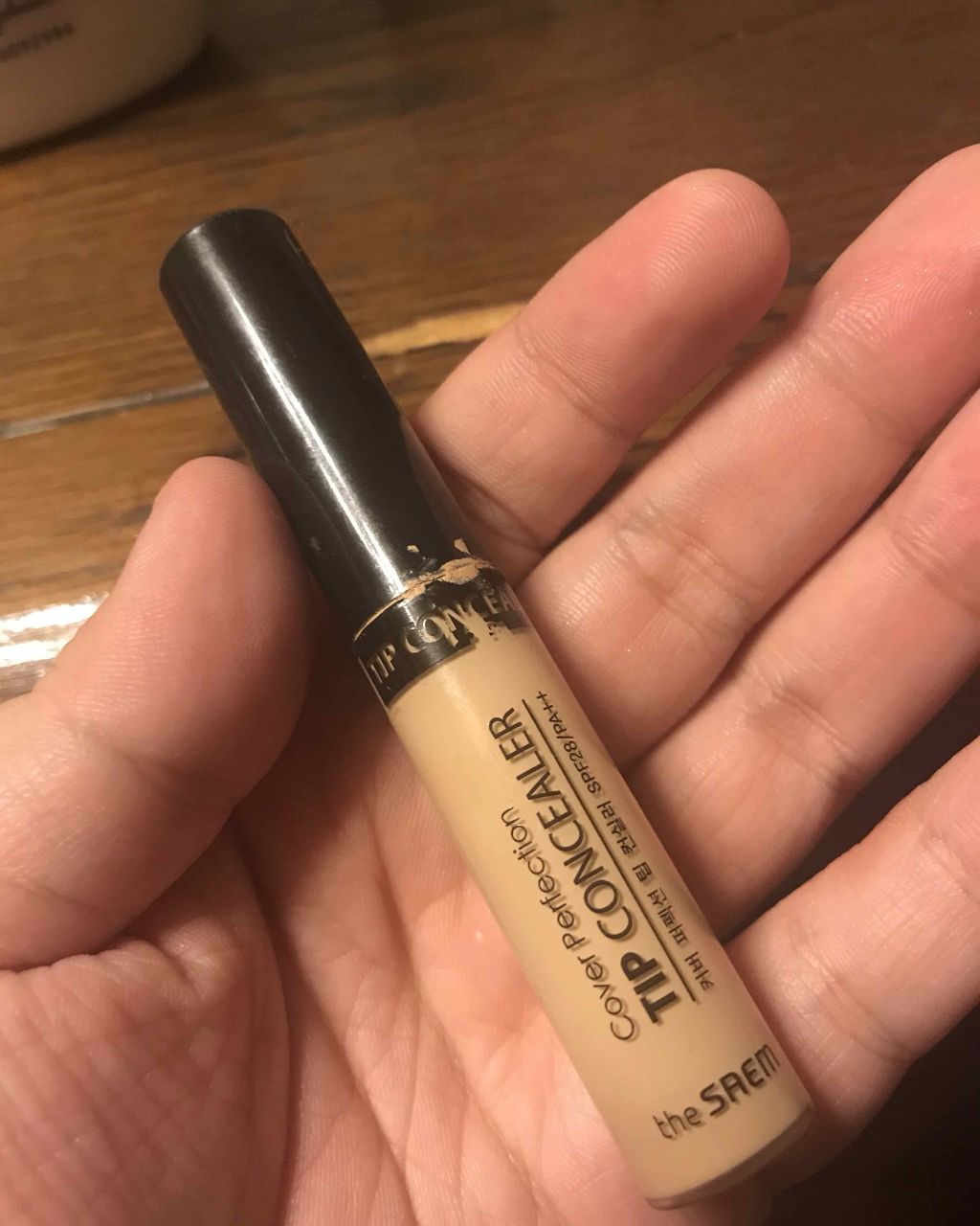 カバーパーフェクション チップコンシーラー/the SAEM/リキッドコンシーラーを使ったクチコミ（1枚目）
