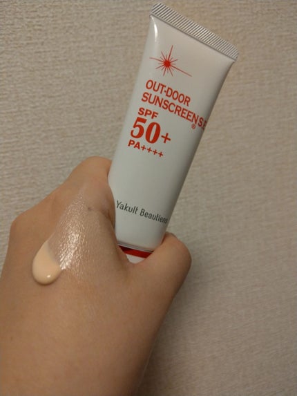 ヤクルト アウトドア サンスクリーン(R)S.E.(クリーム)/ヤクルト ビューティエンス/日焼け止め・UVケアを使ったクチコミ(1枚目)