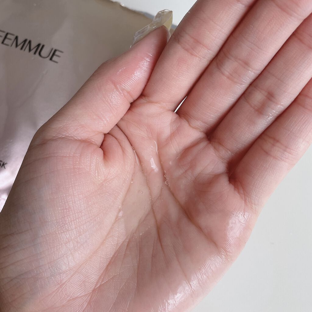 ドリームグロウマスク CP(肌引き締め・ブースター)/FEMMUE/シートマスク・パックを使ったクチコミ（3枚目）