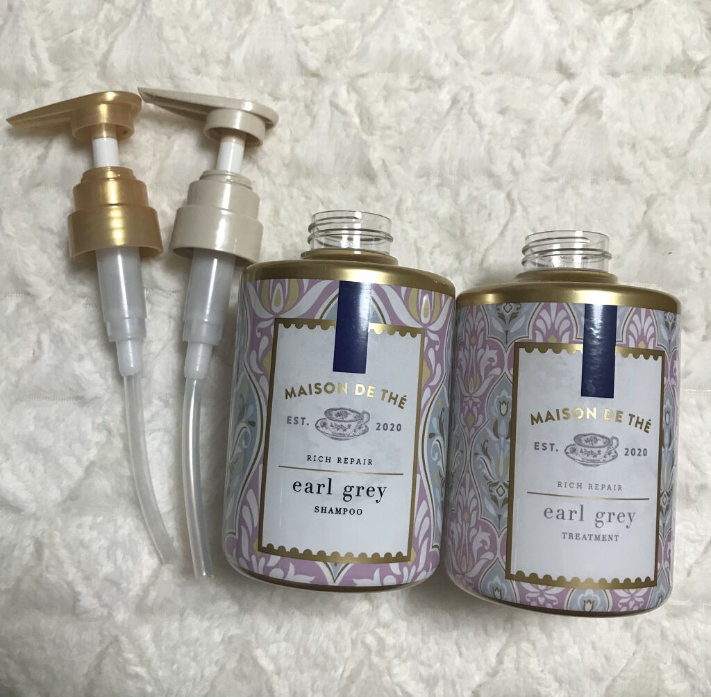 リッチリペア シャンプー／トリートメント/MAISON DE THÉ/市販シャンプーを使ったクチコミ（1枚目）