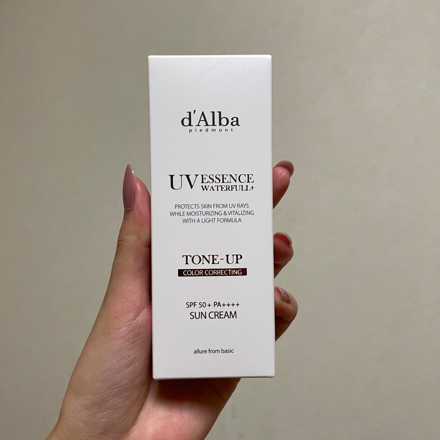 ウォータフルトーンアップサンクリーム/ダルバ/日焼け止めクリームを使ったクチコミ(1枚目)