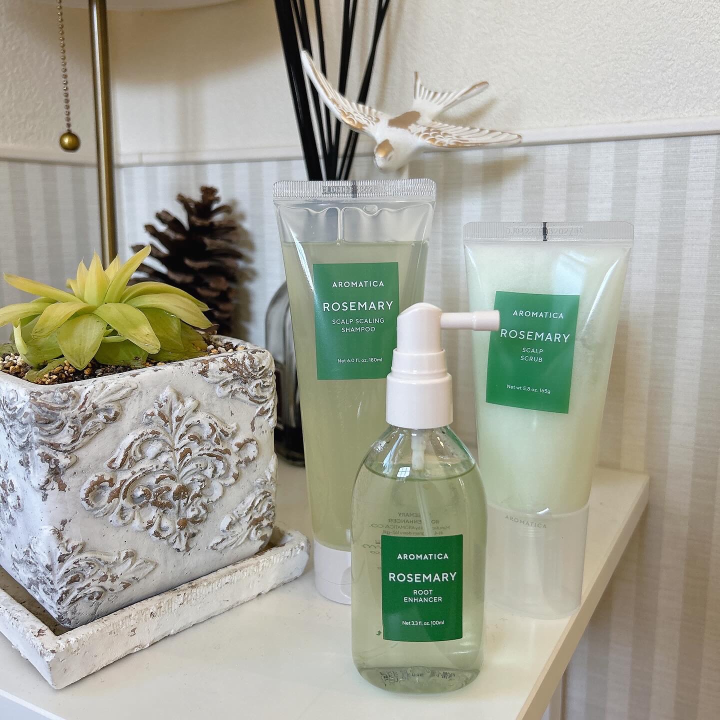 ローズマリールートエンハンサー/AROMATICA/頭皮ローションを使ったクチコミ（1枚目）