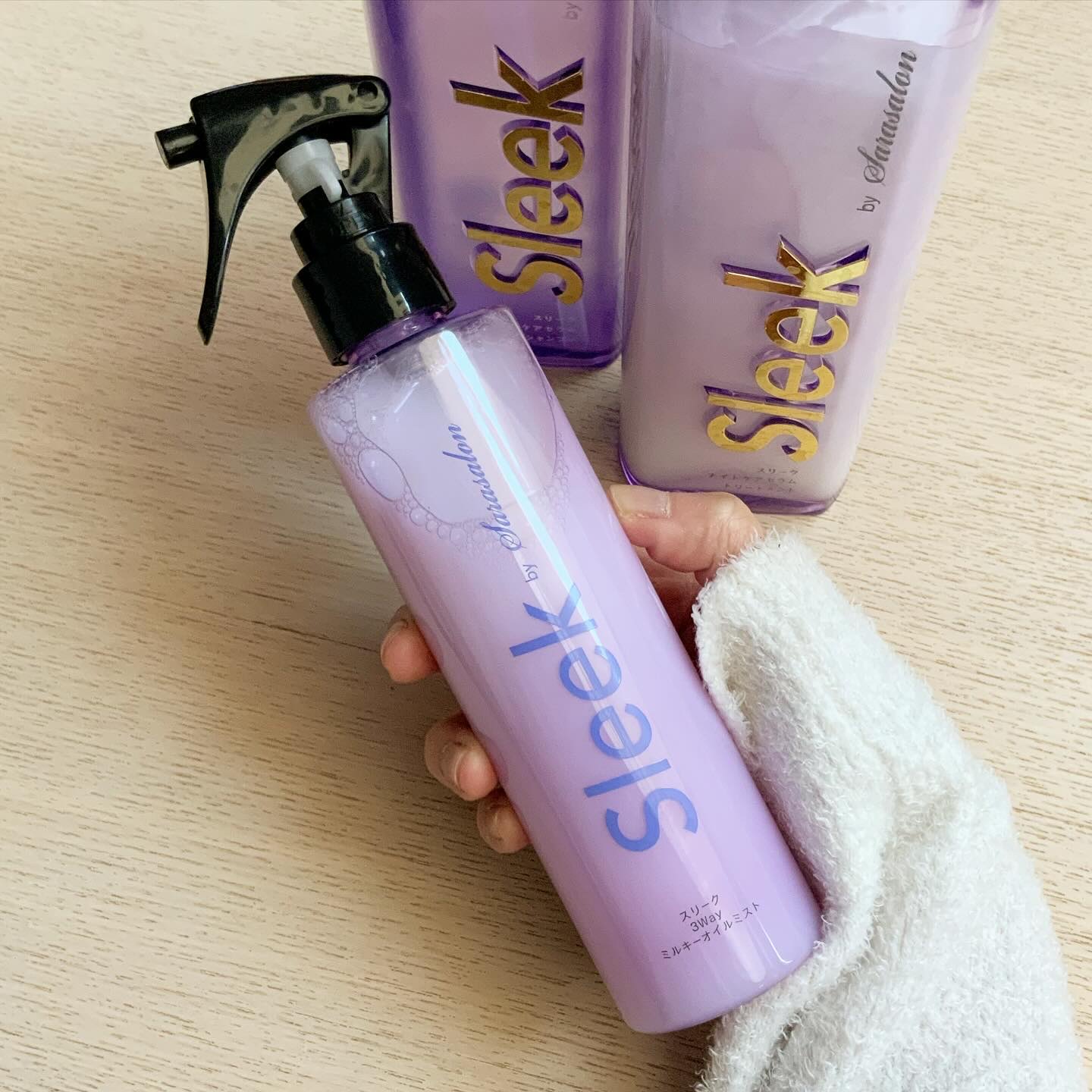 3Wayミルキーオイルミスト/スリーク by サラサロン/アウトバストリートメントを使ったクチコミ（1枚目）