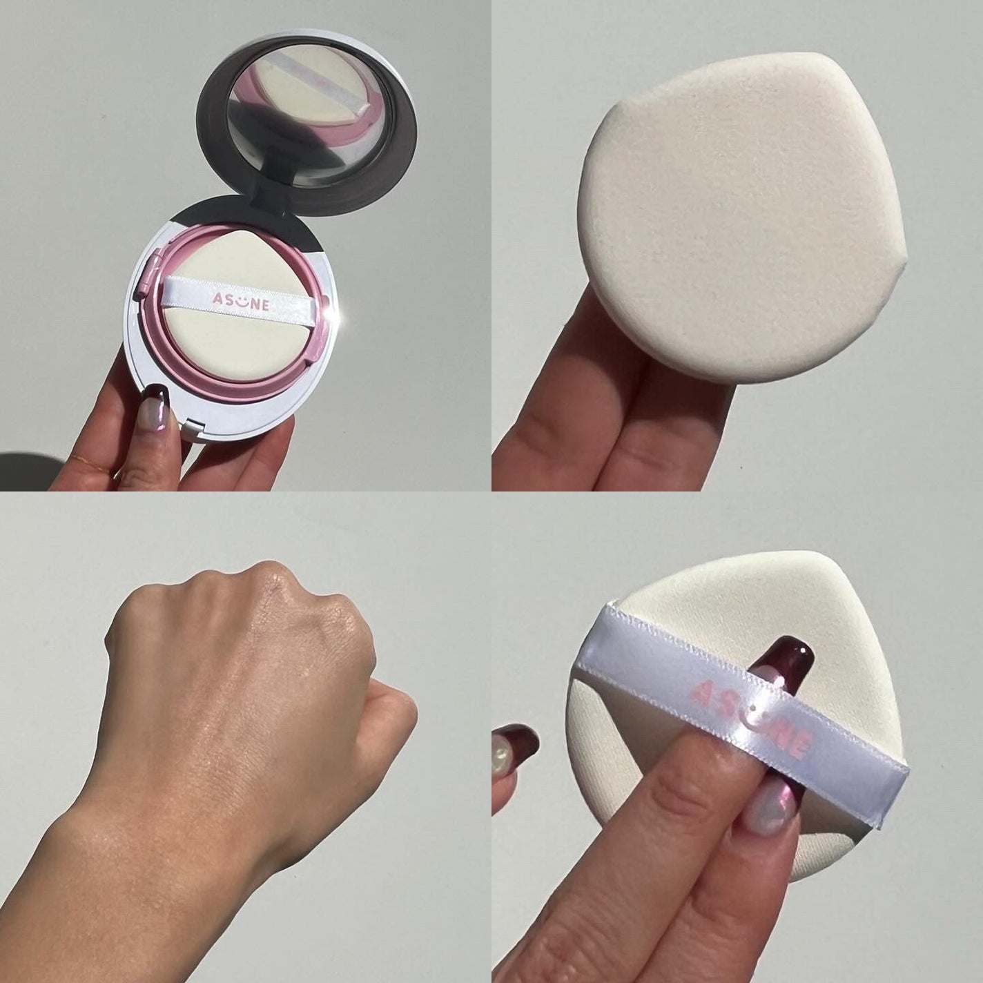 デューイーメッシュファンデーション/ASUNE /クッションファンデーションを使ったクチコミ(2枚目)