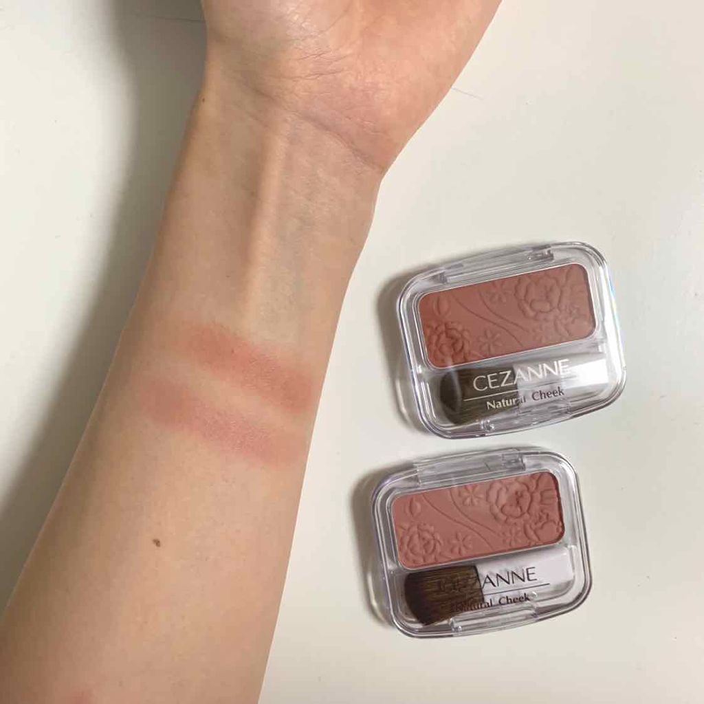 ナチュラル チークN/CEZANNE/パウダーチークを使ったクチコミ(2枚目)