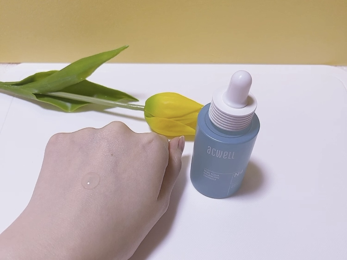 リアル アクア バランシング アンプル/ACWELL/美容液を使ったクチコミ（2枚目）