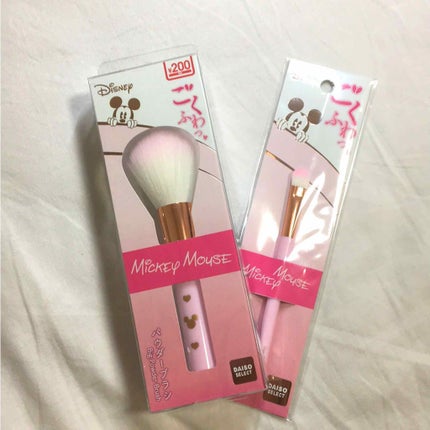 ごくふわっ ミッキーブラシ/DAISO/メイクブラシを使ったクチコミ(1枚目)