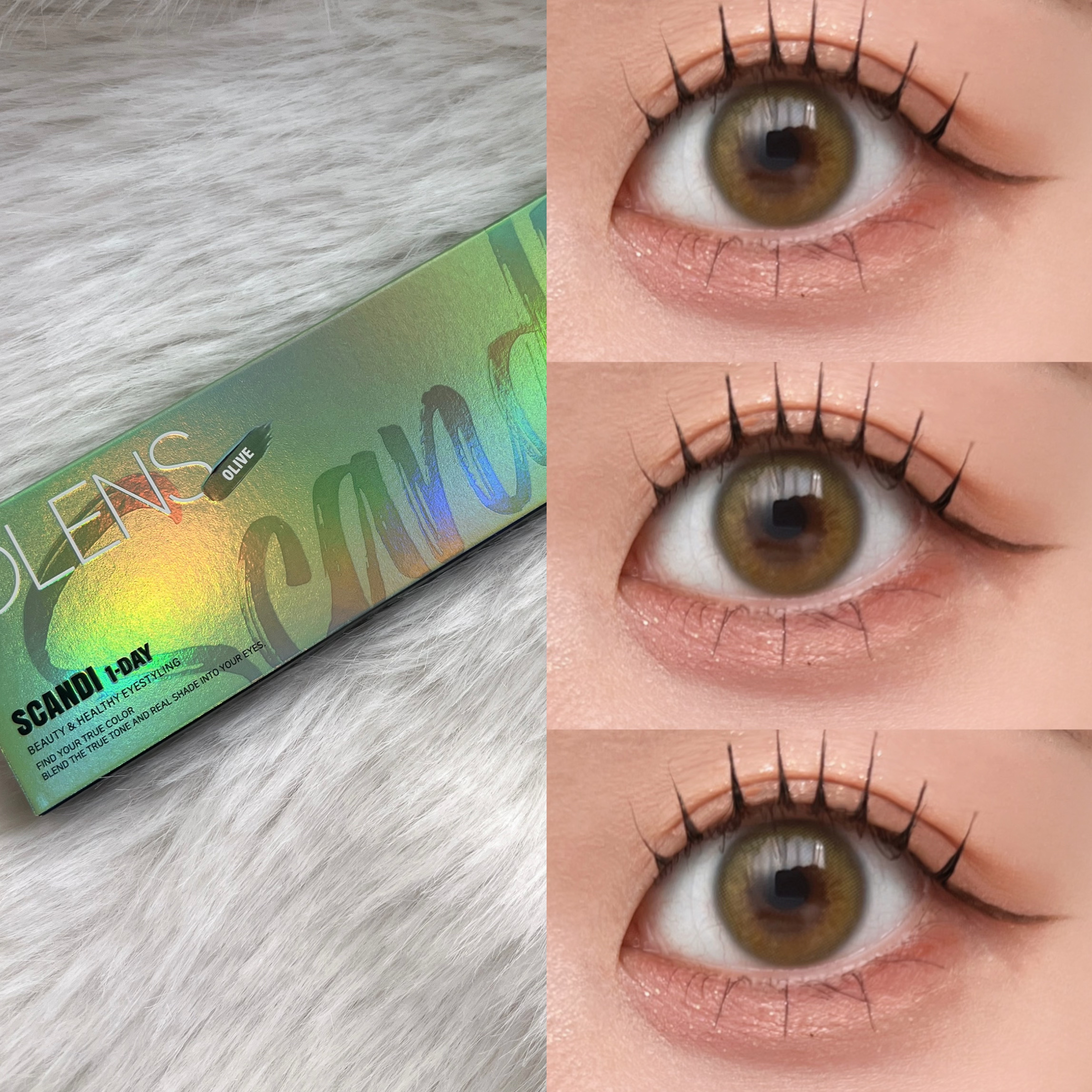 SCANDI(スカンディ)/OLENS/カラーコンタクトレンズを使ったクチコミ（3枚目）