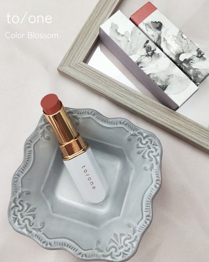 トーン カラー ブロッサム/to/one/口紅を使ったクチコミ(1枚目)