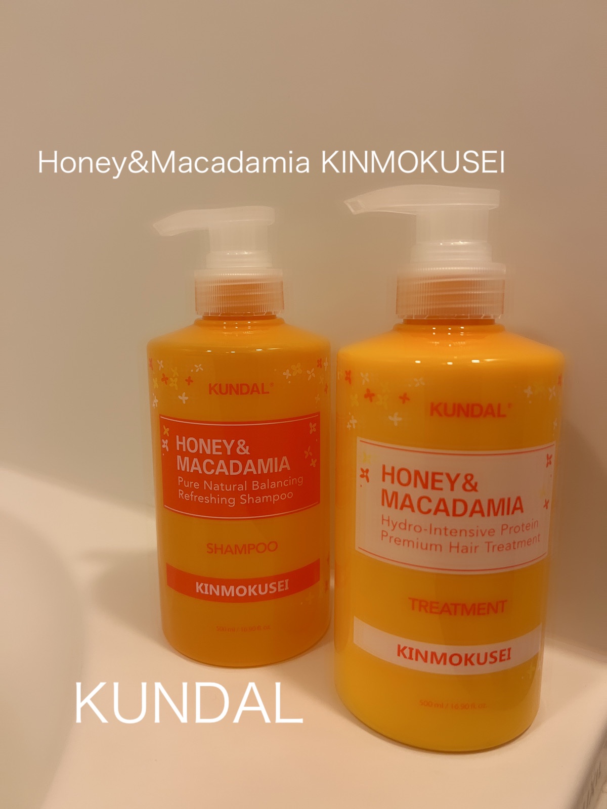 H＆Mシャンプートリートメントセット（キンモクセイの香り）/KUNDAL/市販シャンプーを使ったクチコミ（1枚目）
