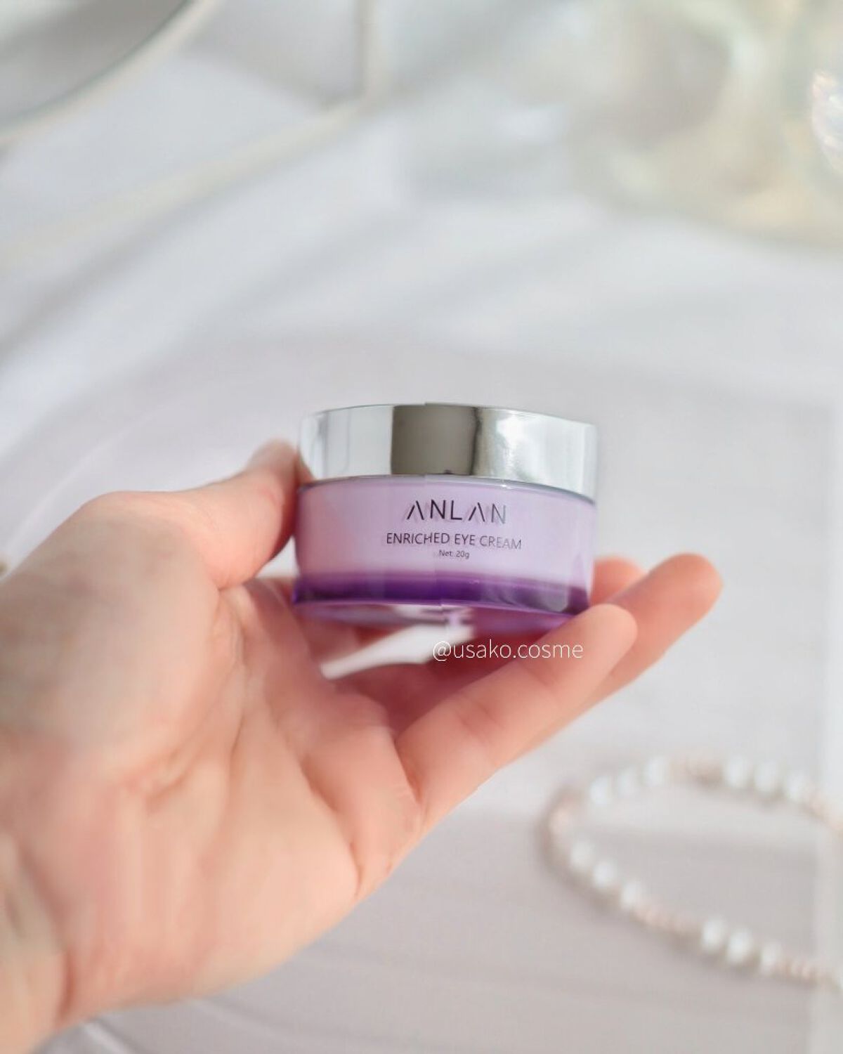 ANLAN エンリッチドアイクリームのクチコミ「ANLANのエンリッチドアイクリームをお試ししたよ🙌

*----------- * ----.....」（2枚目）