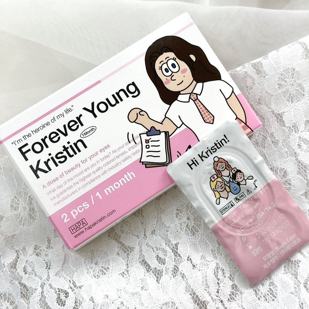 フォーエバーヤングクリスティン/Hapa kristin/１ヶ月（１MONTH）カラコンを使ったクチコミ（1枚目）