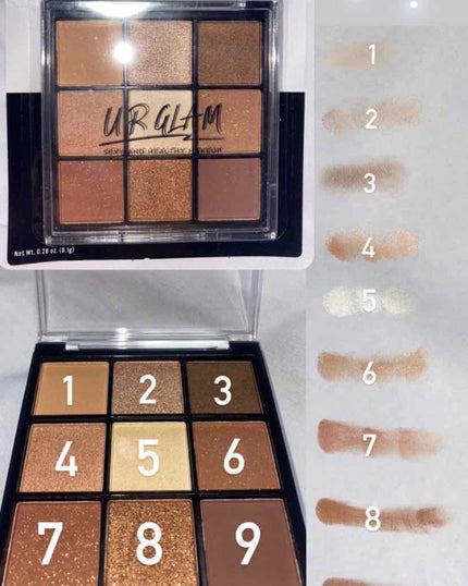 UR GLAM BLOOMING EYE COLOR PALETTE/U R GLAM/アイシャドウパレットを使ったクチコミ(1枚目)