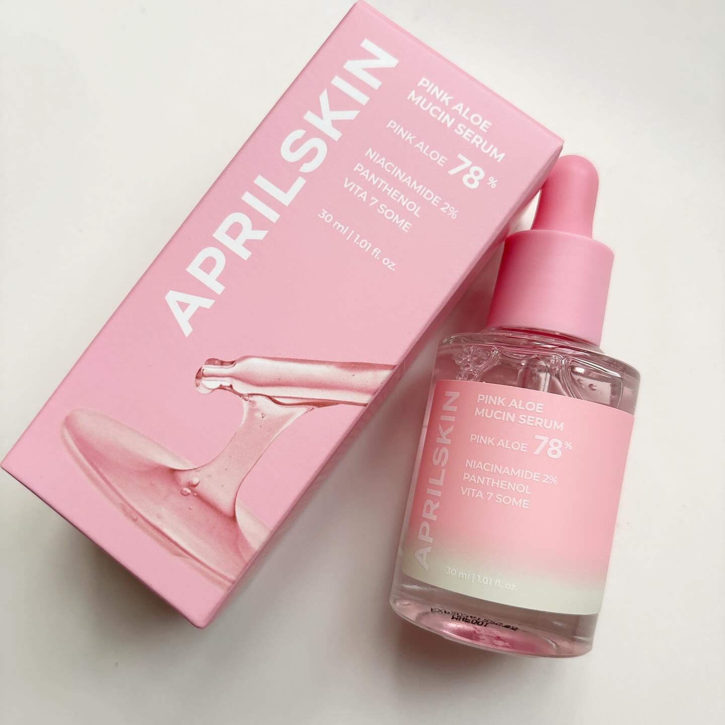 ピンクアロエムチンセラム/APRILSKIN/美容液を使ったクチコミ（1枚目）