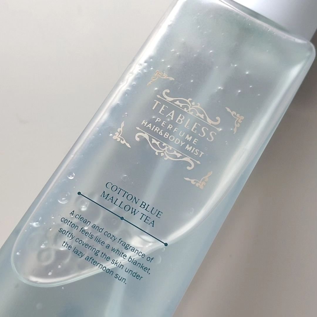 パヒュームヘア＆ボディミスト コットンブルーメロウティー/TEABLESS/ヘアミストを使ったクチコミ（2枚目）