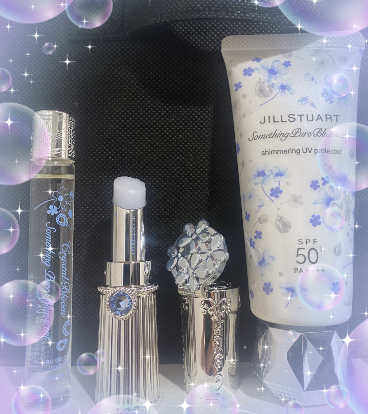 サムシングピュアブルー セント　マイリップス 00 something pure blue/JILL STUART/口紅を使ったクチコミ（1枚目）