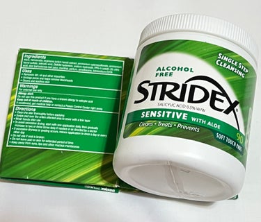 STRIDEX 1ステップ ニキビコントロール マキシマムのクチコミ「STRSTRIDEX
 [コウリムPICK] センシティブパッド90枚

値段：Qoo10メガ.....」（1枚目）