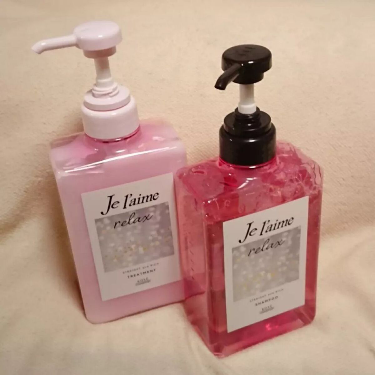 リラックス ミッドナイトリペア シャンプー／ヘアトリートメント (ストレート＆グロス)/Je l'aime/市販シャンプーを使ったクチコミ（2枚目）