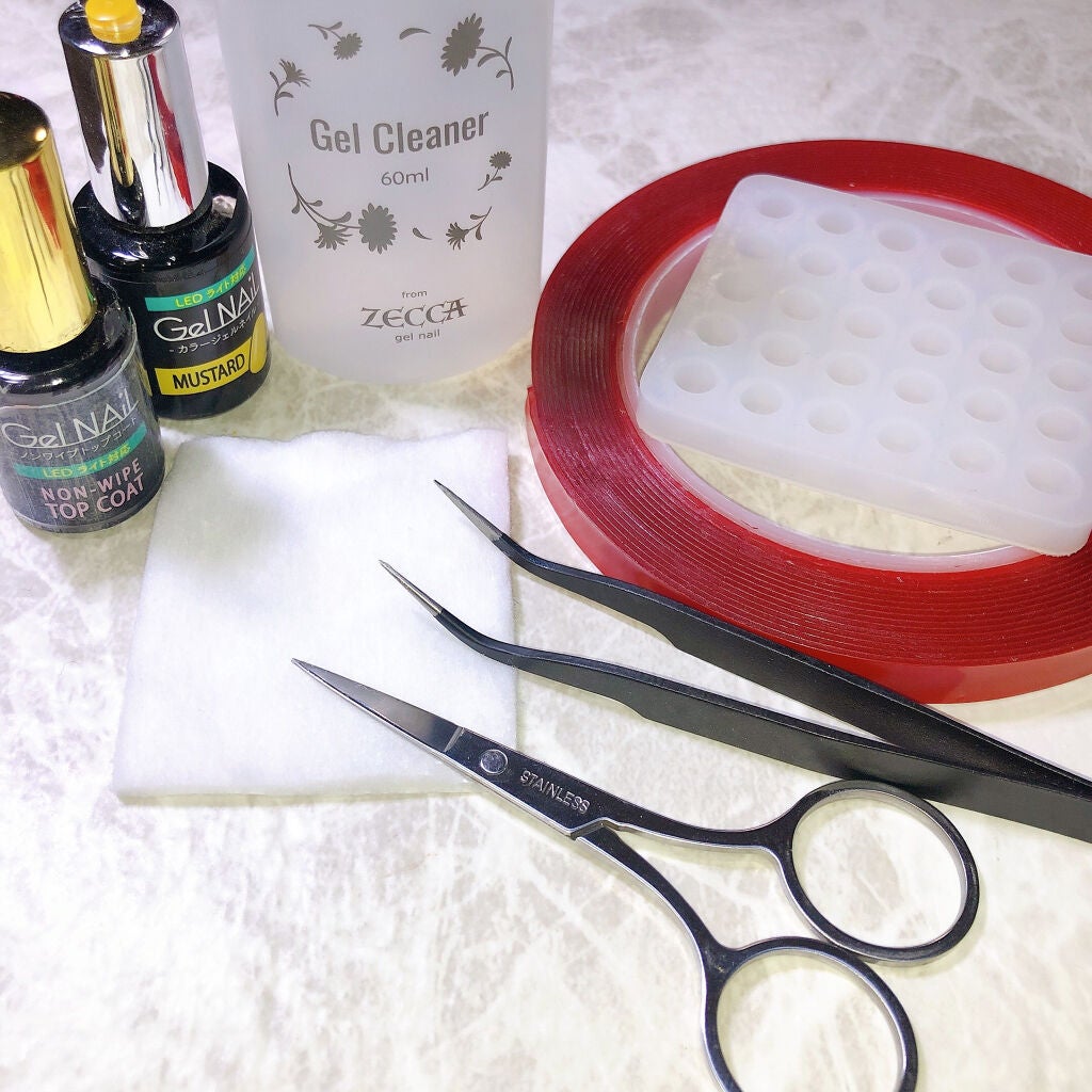 ジェルネイル(ライト対応)/セリア/ジェルネイルを使ったクチコミ(2枚目)