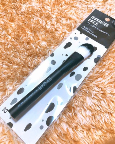 UR GLAM　FOUNDATION BRUSH（ファンデーションブラシ）/U R GLAM/メイクブラシを使ったクチコミ（1枚目）