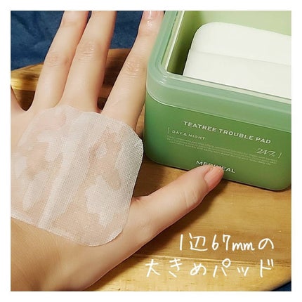 ティーツリー トラブルパッド/MEDIHEAL/トナーパッドを使ったクチコミ(4枚目)
