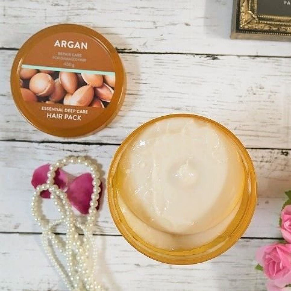 アルガンエッセンシャル ディープケアヘアパック/ネイチャーリパブリック/ヘアマスク・ヘアパックを使ったクチコミ(6枚目)