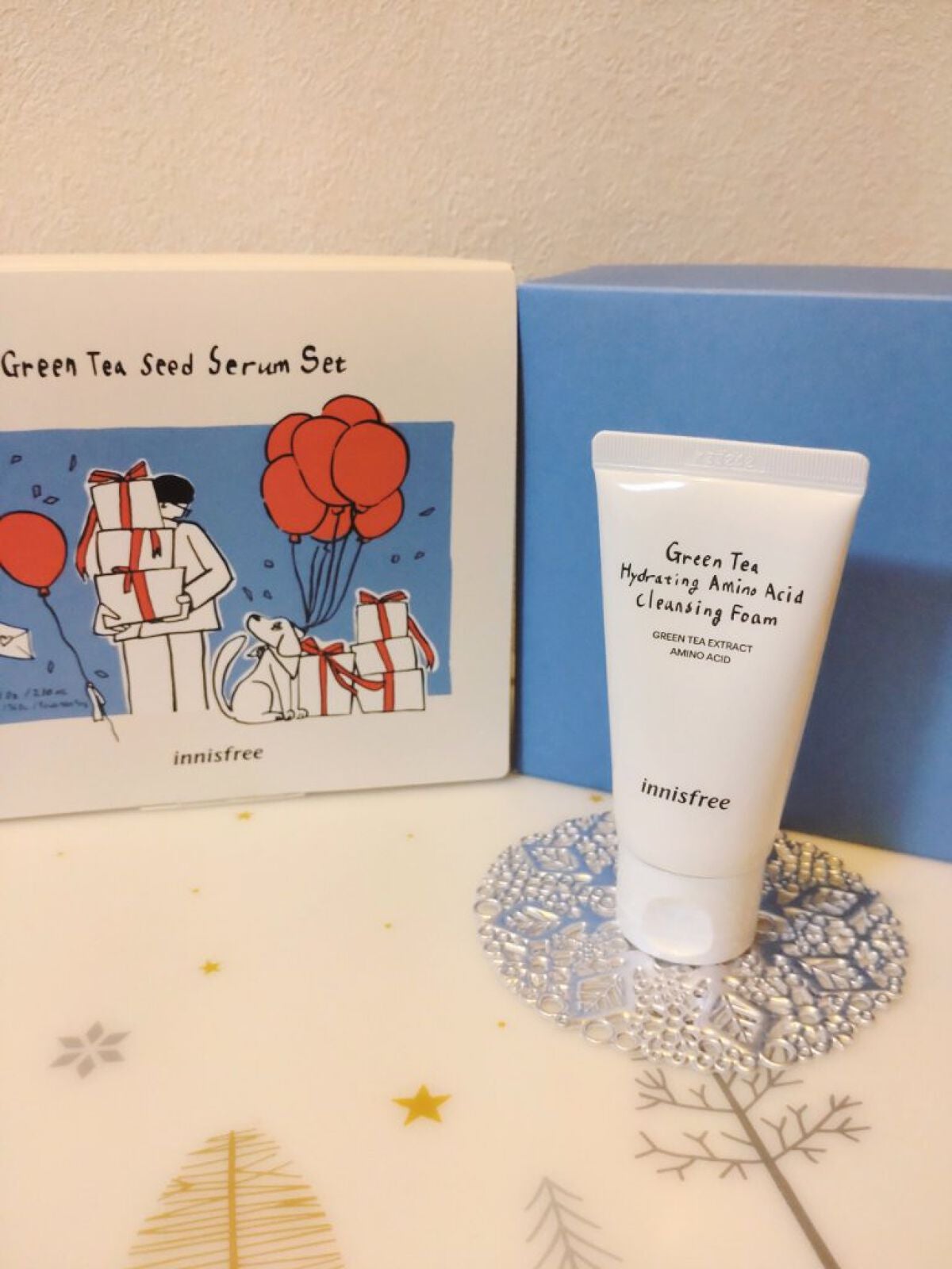 グリーンティーシード セラム N スペシャルセット/innisfree/スキンケアキットを使ったクチコミ(4枚目)