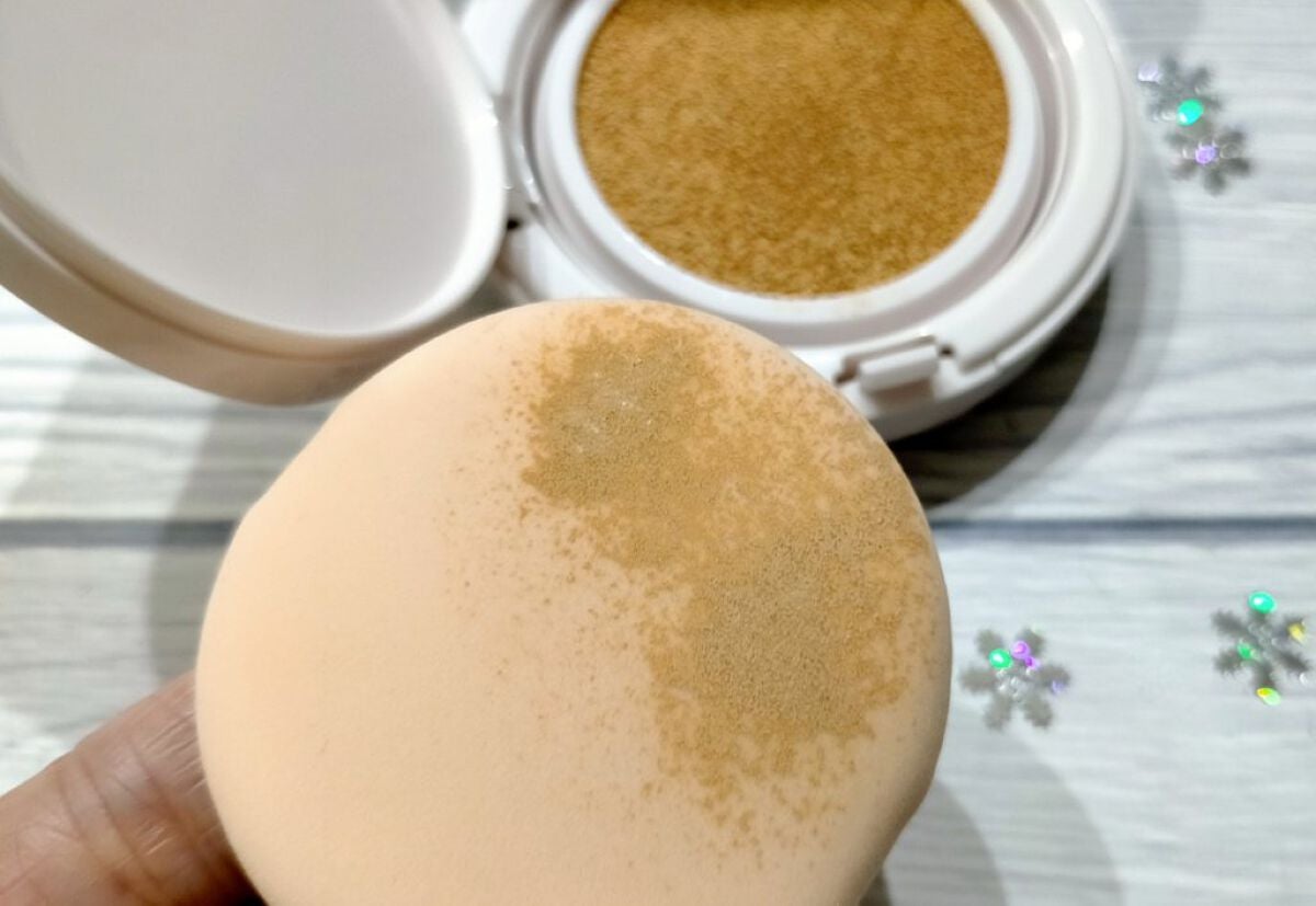 リンクルホワイトクッションファンデーション/コラリッチ/クッションファンデーションを使ったクチコミ(4枚目)