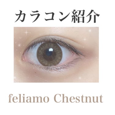 裸眼との比較有り🙆‍♀️
feliamo 
Chestnut 🧸🤎

使用期間 : ワンデー
DIA : 14.5mm
着色直径 : 13.5mm
BC : 8.6mm
含水率 : 55%
価格 : 1