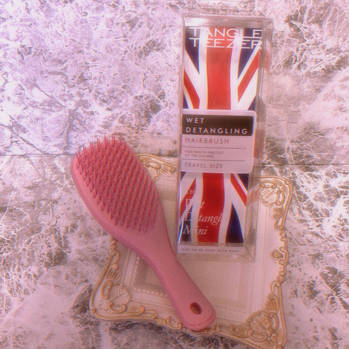 タングルティーザー ザ・アルティメットディタングラー ミニ プリンセスピンク/TANGLE TEEZER/ヘアブラシを使ったクチコミ（1枚目）
