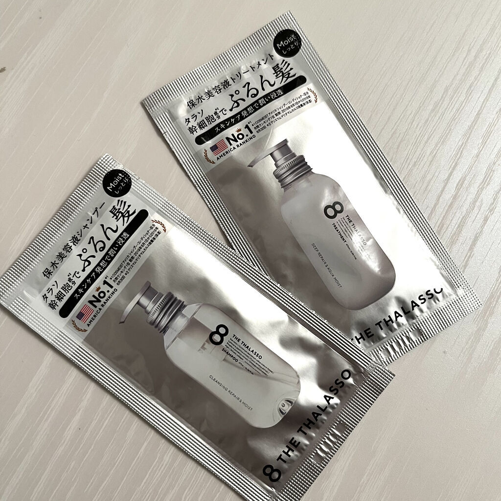 [旧商品]クレンジングリペア＆モイスト 美容液シャンプー／ディープリペア＆アクアモイスト 美容液トリートメント/エイトザタラソ/市販シャンプーを使ったクチコミ（1枚目）