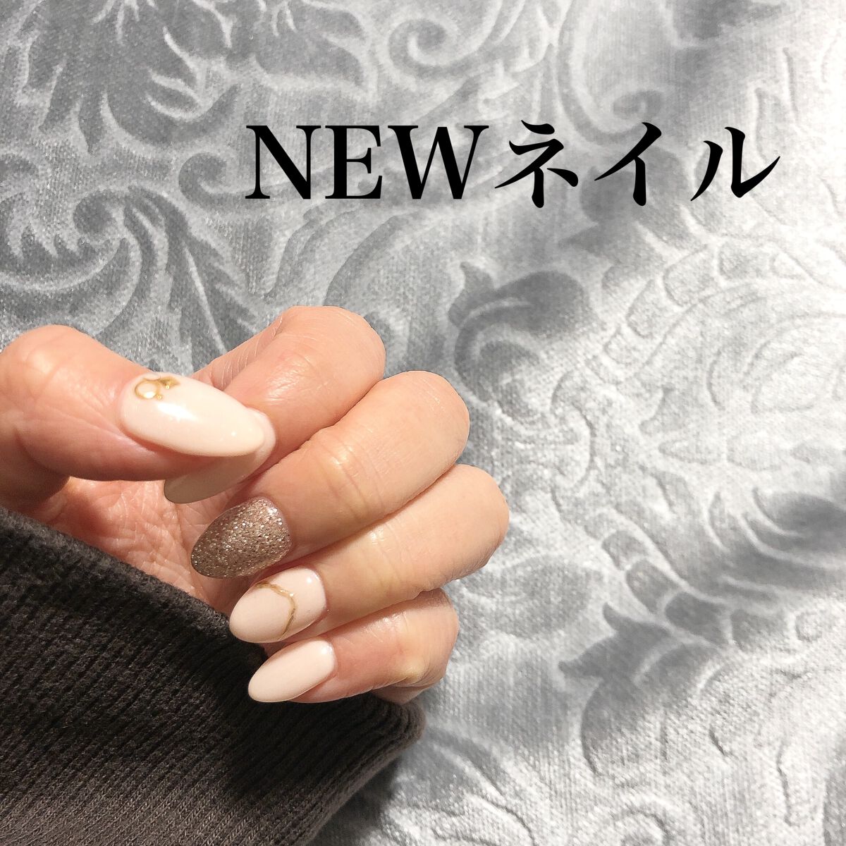 #ジェルネイル,#ホワイトネイル,#冬ネイルのネイルデザイン