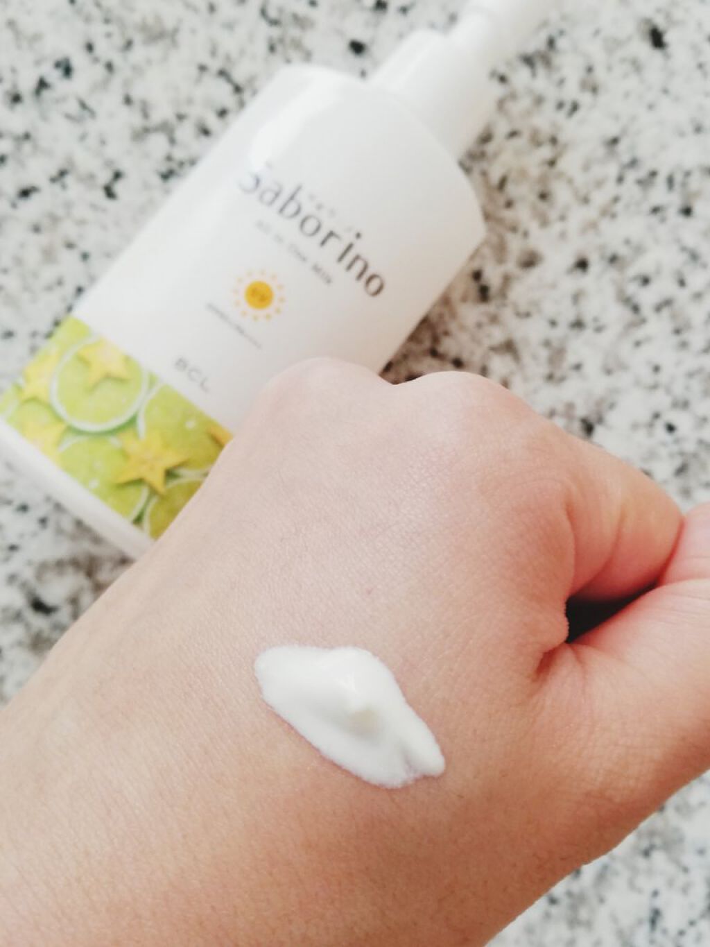おはようるおいミルク UV HC/サボリーノ/オールインワン化粧品を使ったクチコミ（3枚目）