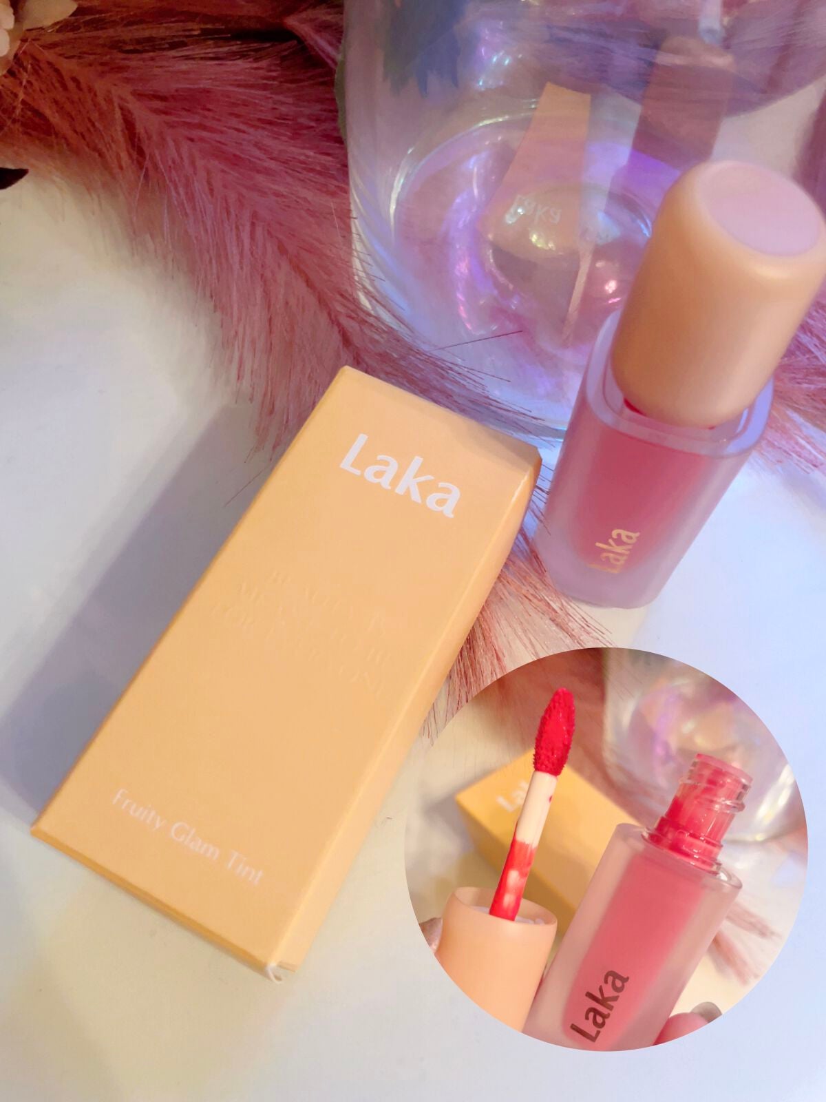 フルーティーグラムティント/Laka/リップティントを使ったクチコミ(2枚目)