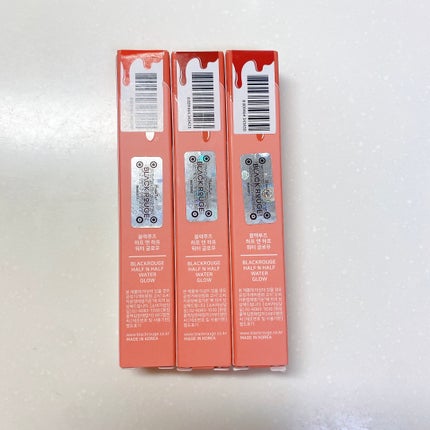 ハーフアンドハーフ ウォーターグロウ/BLACK ROUGE/口紅を使ったクチコミ(4枚目)