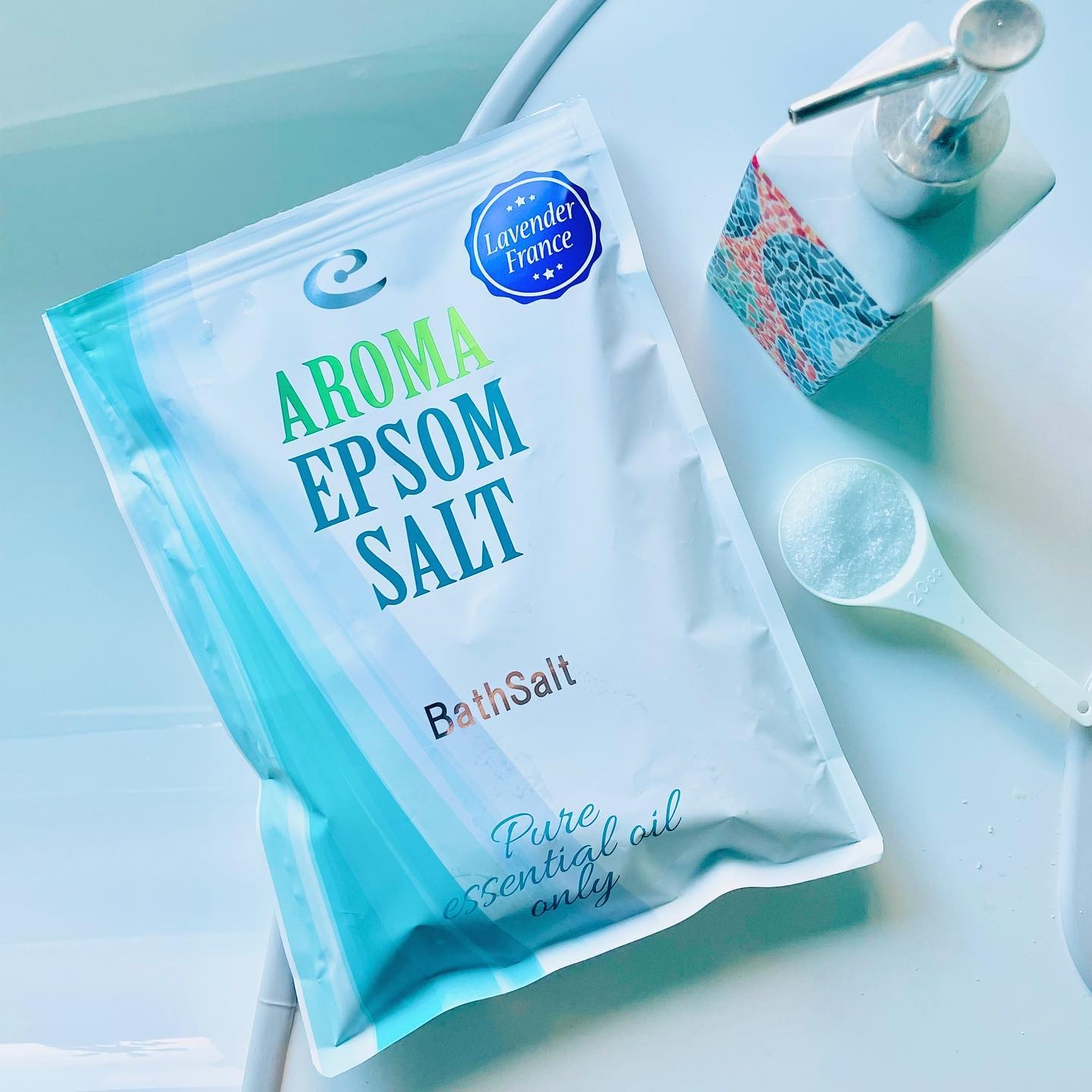 Epsom Salt (エプソムソルト) 国産(岡山県産)/EARTH CONSCIOUS (アースコンシャス)/無機塩系入浴剤を使ったクチコミ（1枚目）